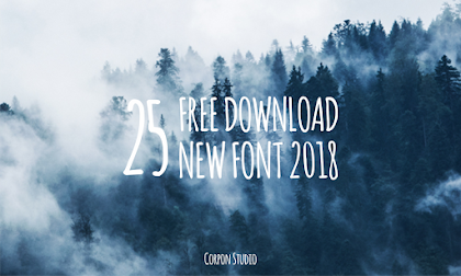 Download 25 Font Premium Terbaru 2018 Gratis