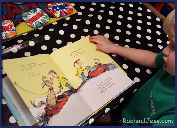 Reading the brand new Dr. Seuss book - what pet should I get?