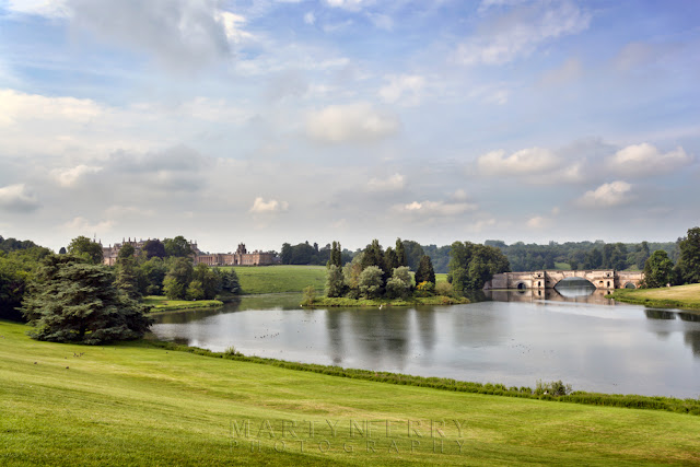 Blenheim Palace and Grand Bridge set in Capability Brown's landscaped park by Martyn Ferry Photography