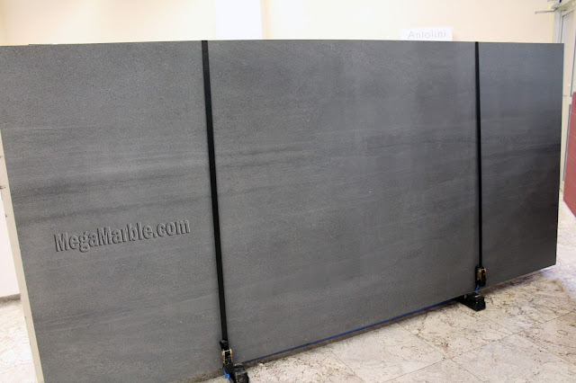 Gray Porcelain Slabs For Countertops & Shower Walls