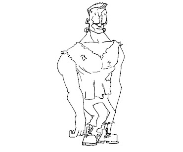 #9 Frankensteins Coloring Page