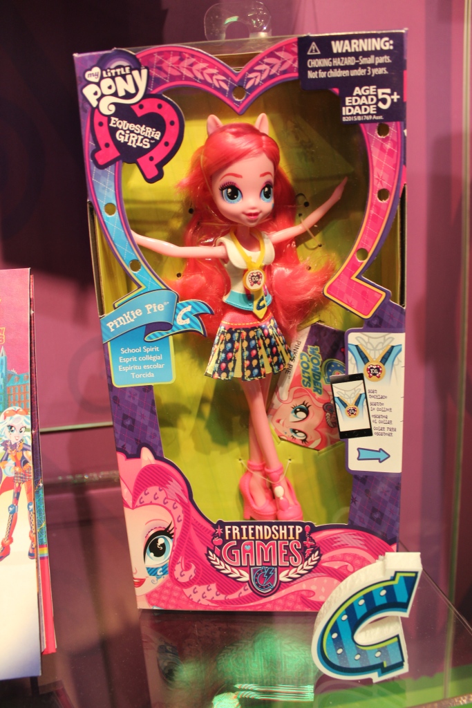 Equestria Girls: Friendship Games Pinkie Pie School Spirit Doll at NY Toy Fair 2015