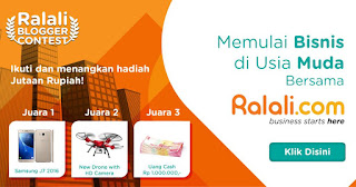 Ralali Blogger Contest "Memulai Usaha di Usia Muda bersama Ralali" lomba