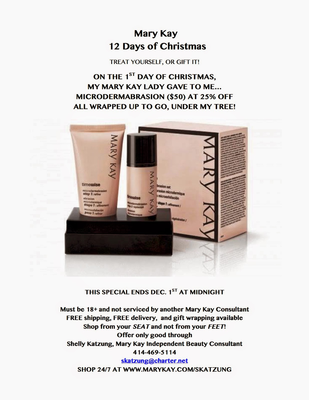 Now You're Chalking MARY KAY 12 DAYS OF CHRISTMAS SALE