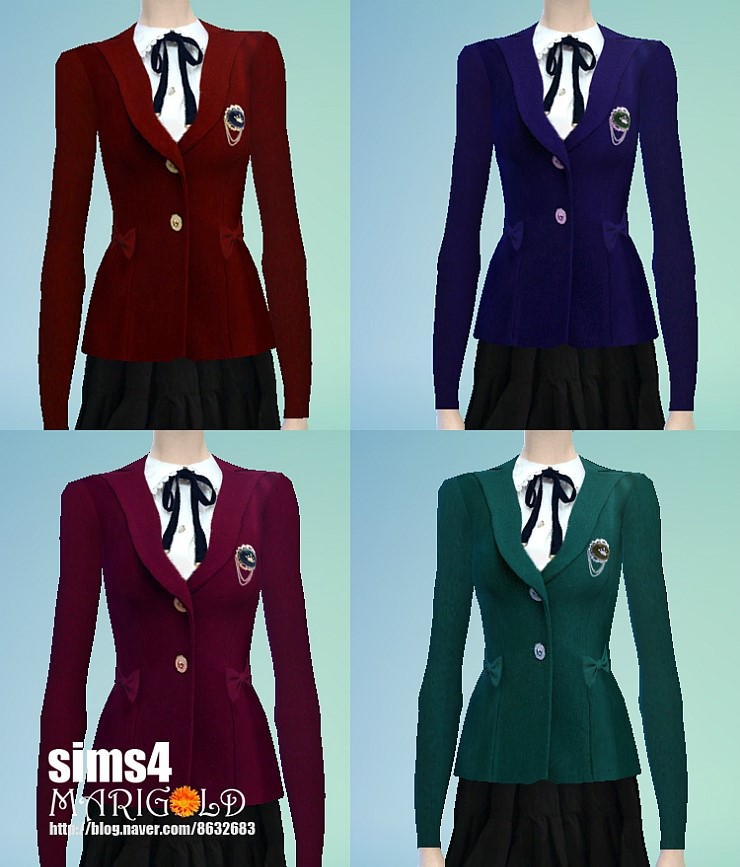 School Uniform The Sims 4 _ P1 - SIMS4 Clove share Asia Tổng hợp Custom ...
