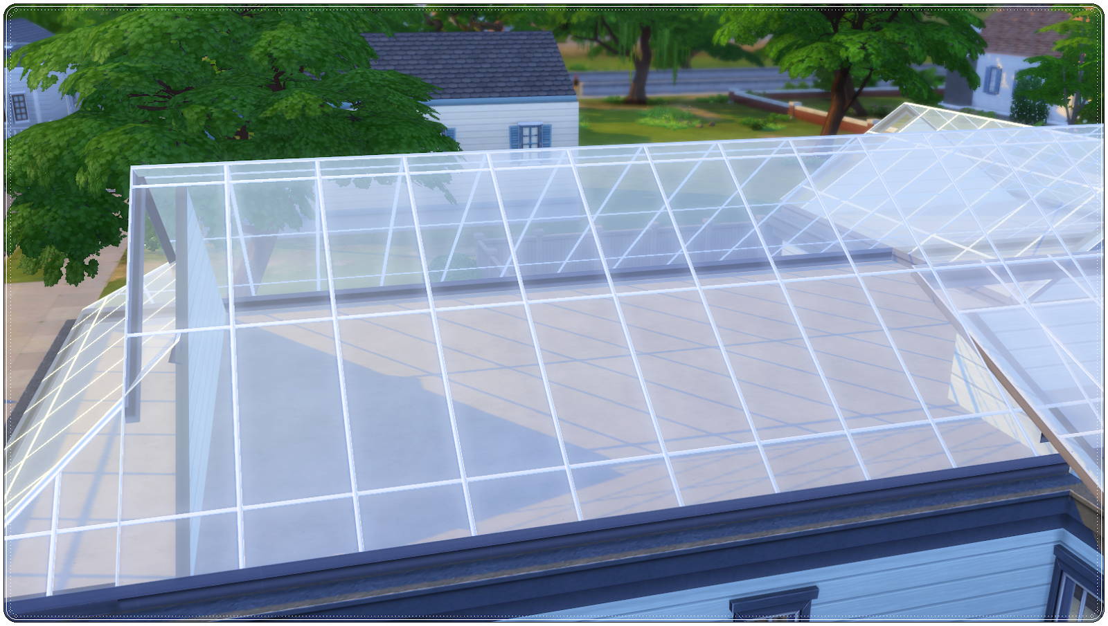 Sims 4 CC Glass Roof