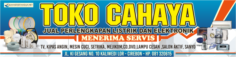 Banner Spanduk Toko Perlengkapan Listrik Dan Elektronik Cdr Bannerspanduk