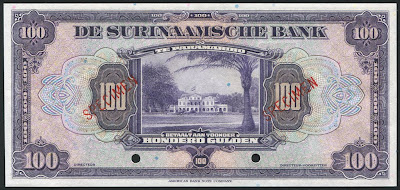 Surinamese guilder Suriname banknotes 100 gulden
