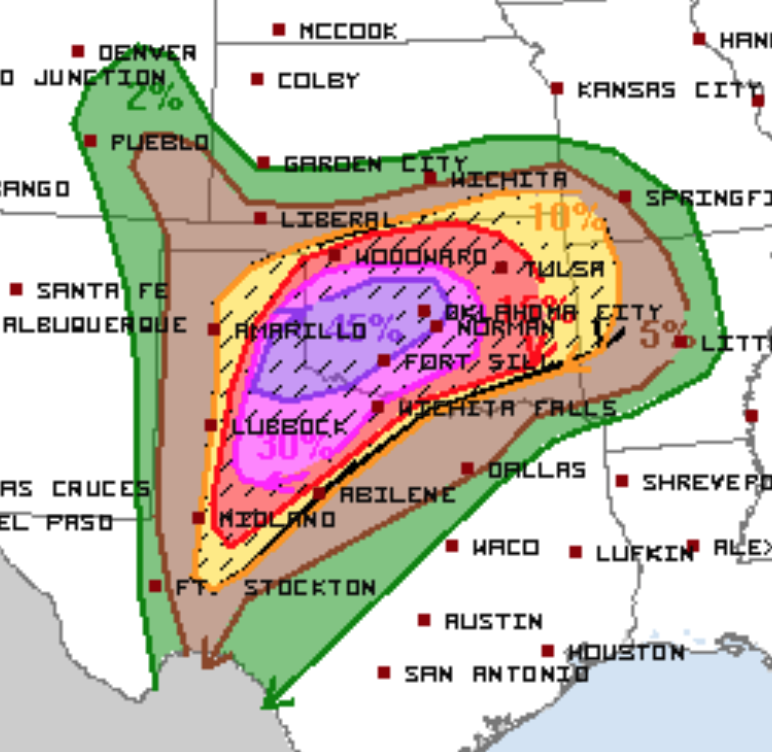 MSE Creative Consulting Blog Updated SPC Tornado Forecast