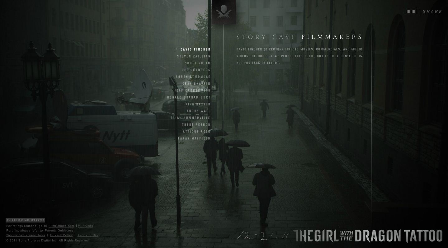 LarssonTrilogia: Fotos Pagina Web Millenium 1 Remake David Fincher
