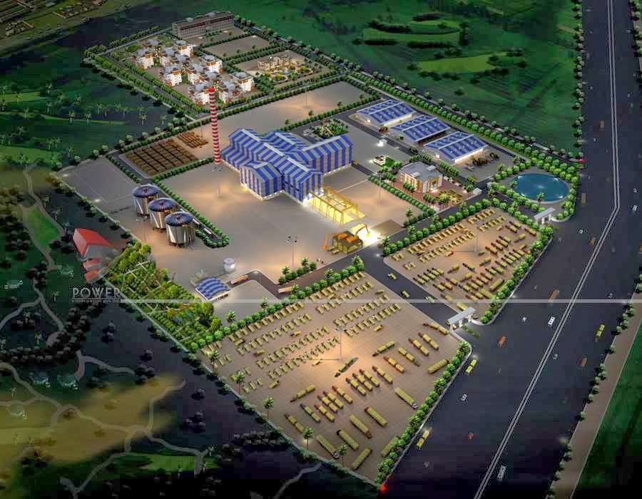 Corporate Building Design | 3D Rendering: Industrial 3D Rendering ...