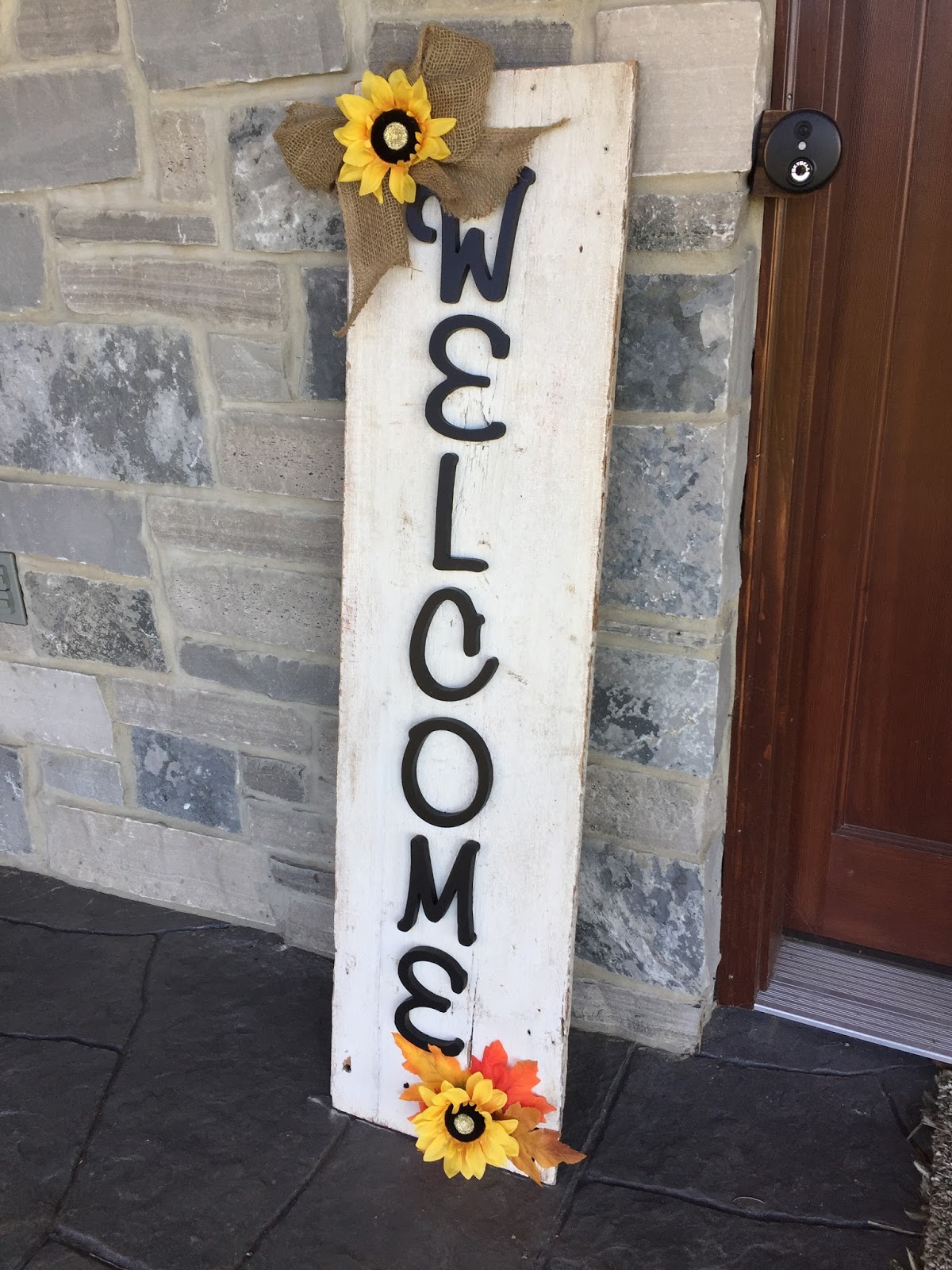 The Housework Isn't Getting Done: Fall Welcome Sign