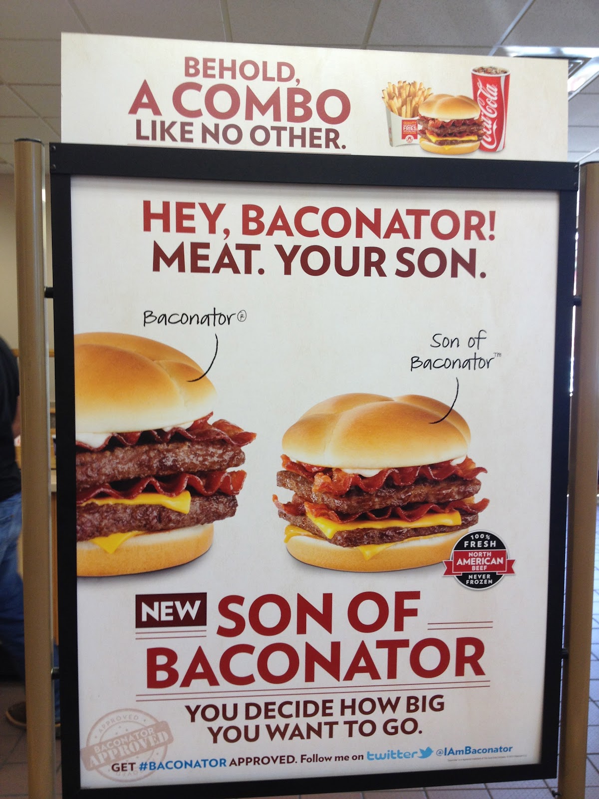 Living Buffchic Style Wendy's Son of Baconator & Wake n' Bacon