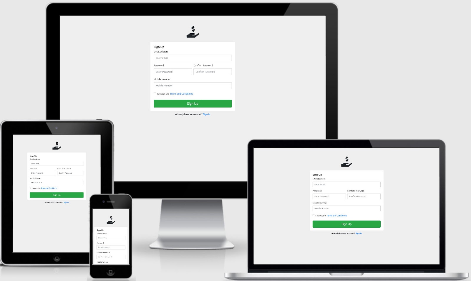 Free VueJS Admin Template Responsive Login Form Using Bootstrap4, HTML5, CSS3