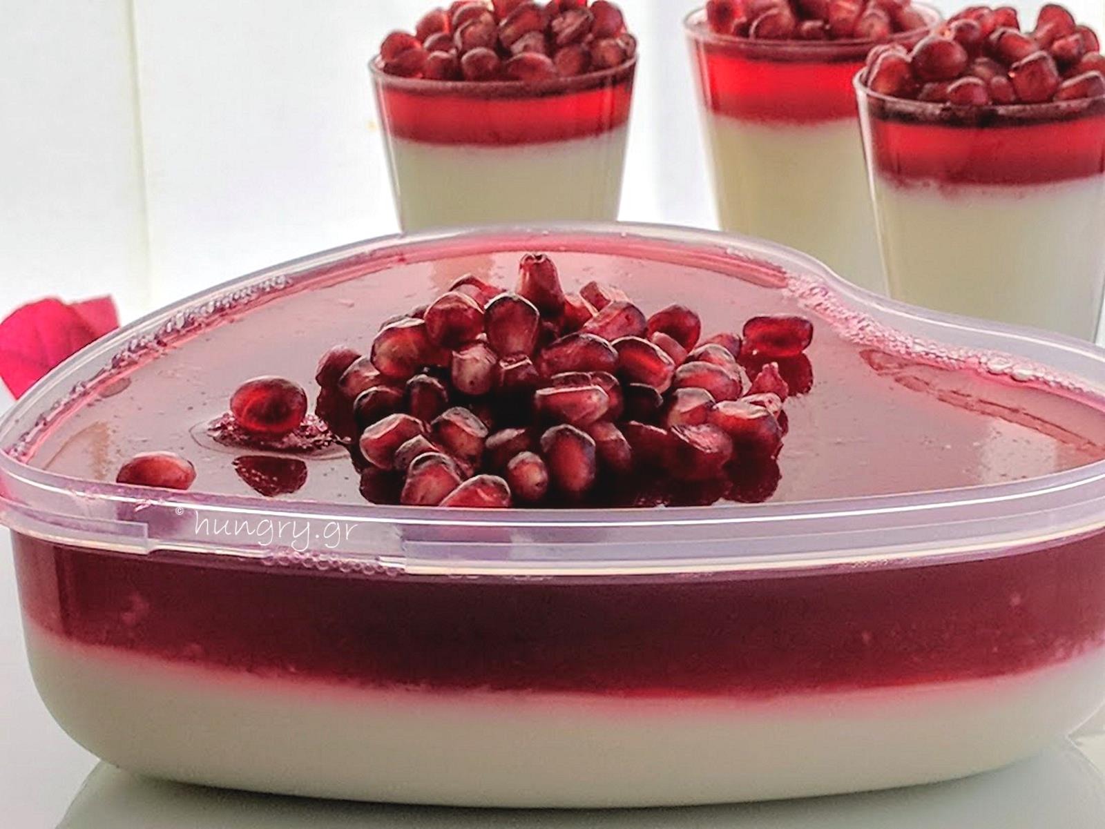 Kitchen Stories Coconut Panna Cotta with Pomegranate