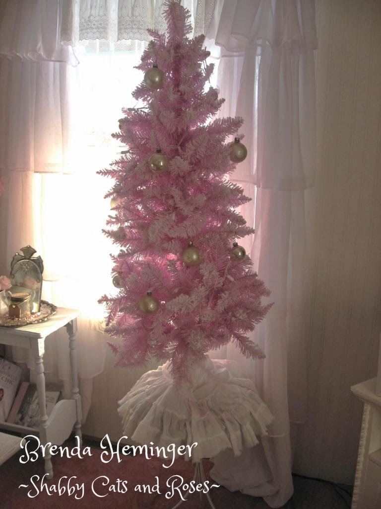 Shabby Cats And Roses Christmas Trees Christmas Trees