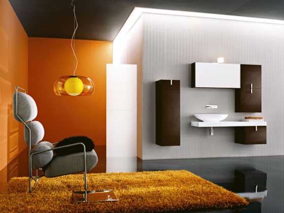 orange-modern-bathro
