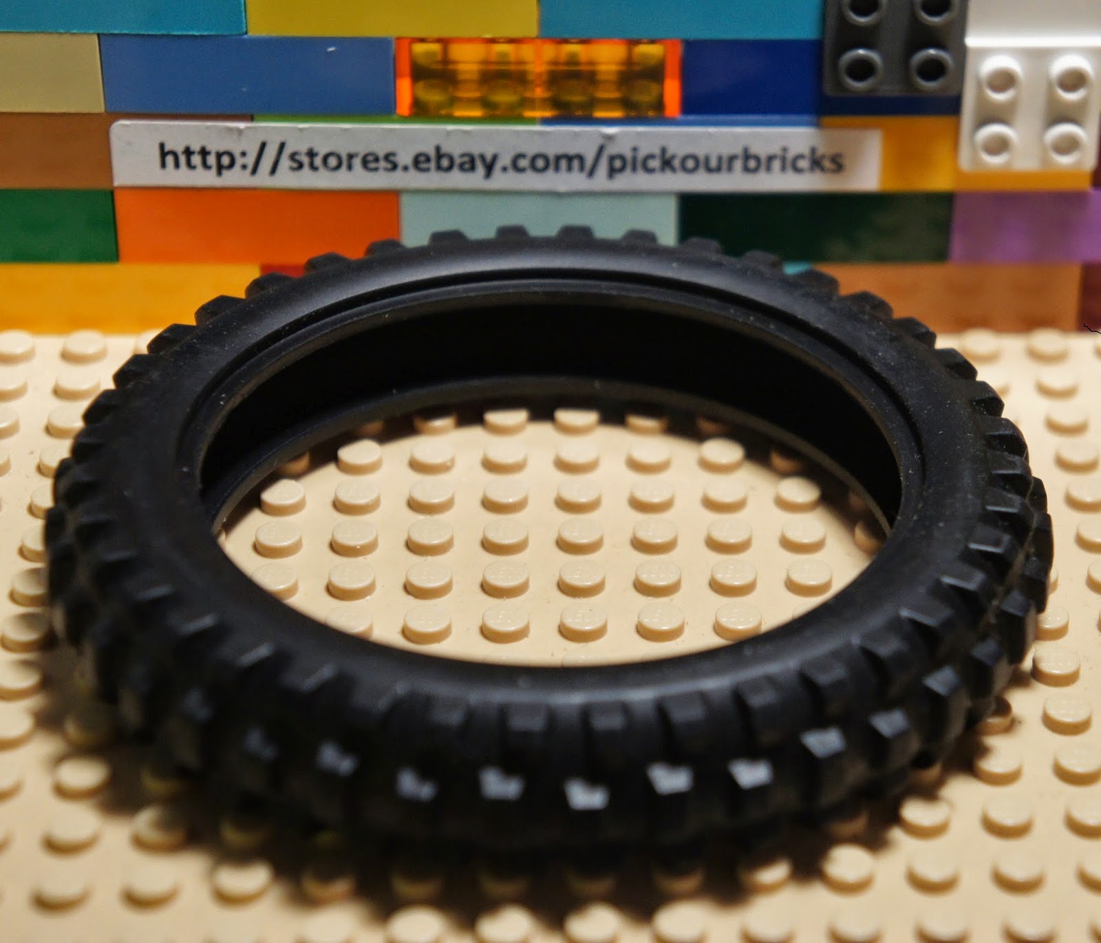 LEGO 11957 Black Motorcycle Rubber Tyre Ø 100,6 for Trucks Vehicles