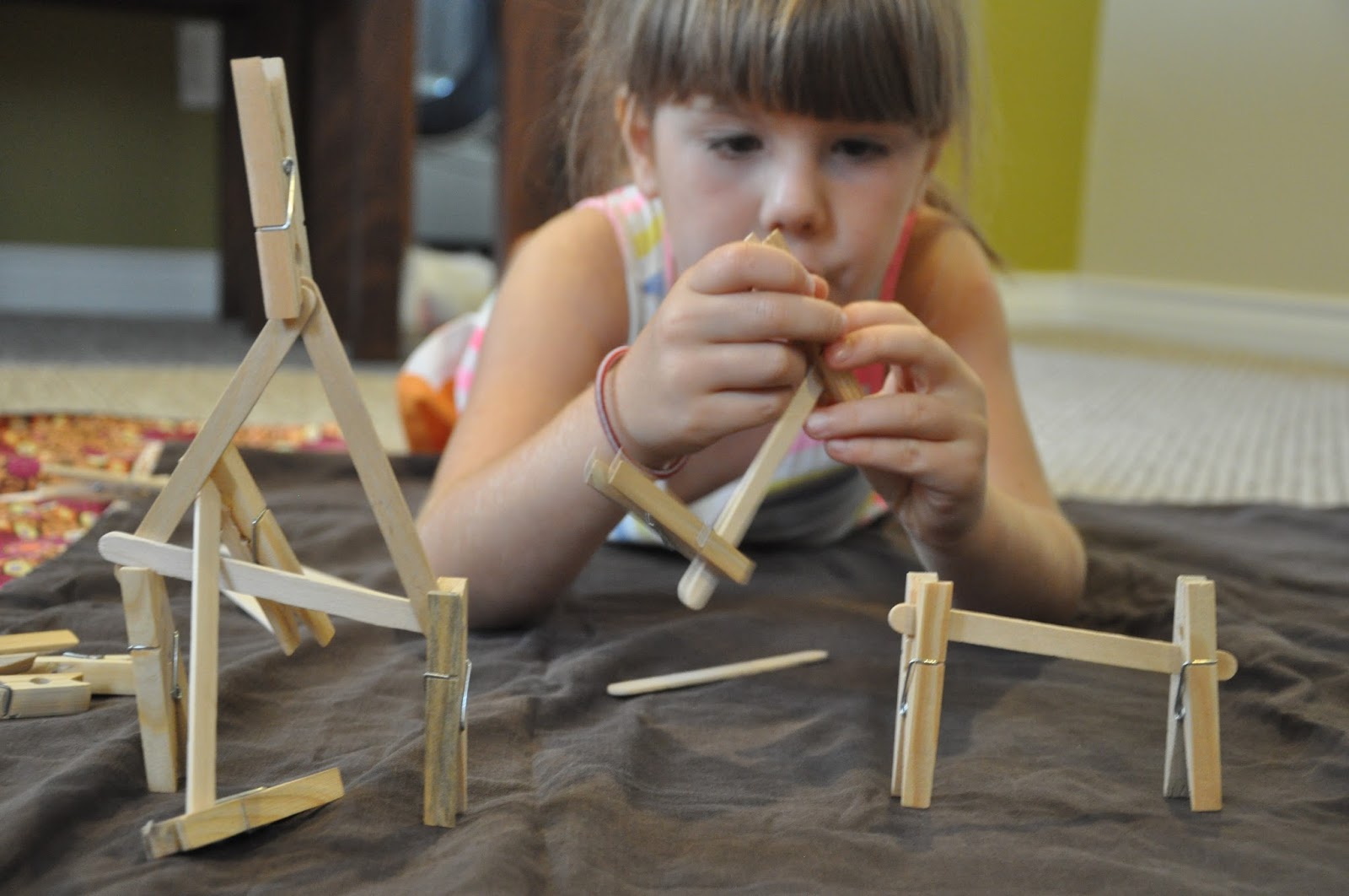 Clothespegs & Popsicle Stick Structures