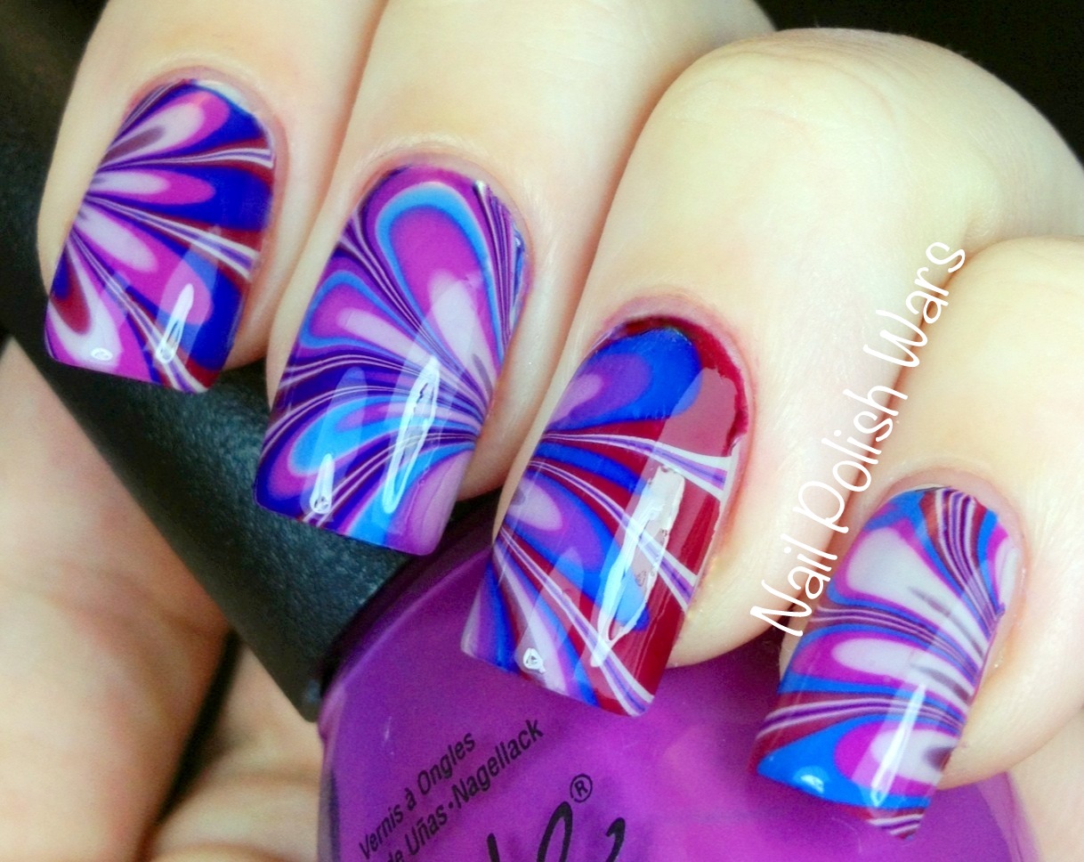 Nail Polish Wars: A Wednesday Water Marble