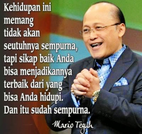 Paling Inspiratif Kata Motivasi Mario Teguh Tentang
