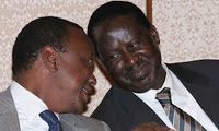 Uhuru Kenyata Takes an Early Lead as Raila Odinga Comes Second