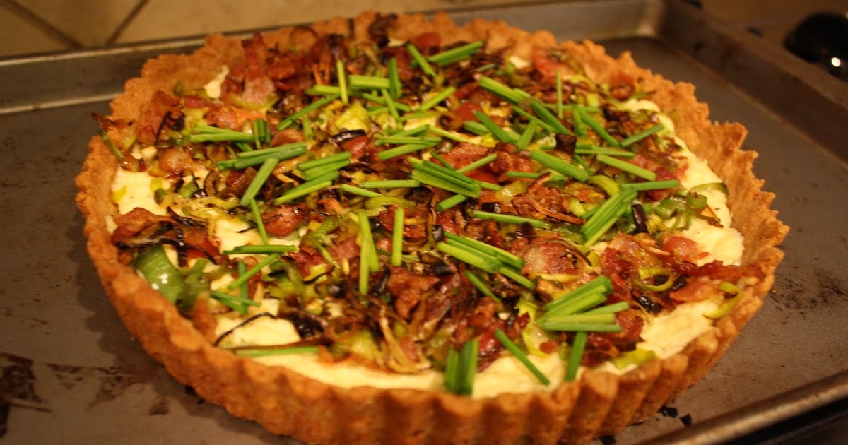 Lactose-Free Girl: Bacon, Leek, and Ricotta Tart