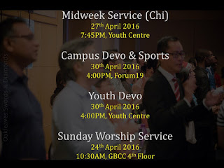 Announcements 24-April-2016