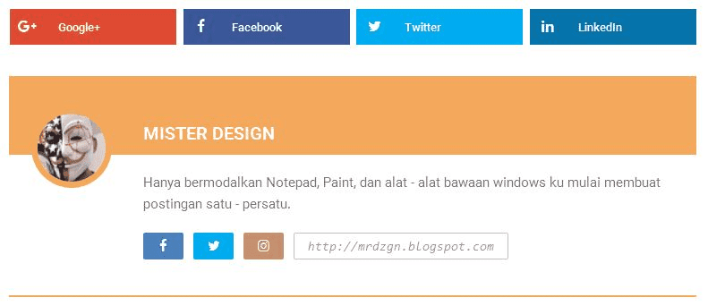 Contoh penerapan Contoh penerapan widget author post