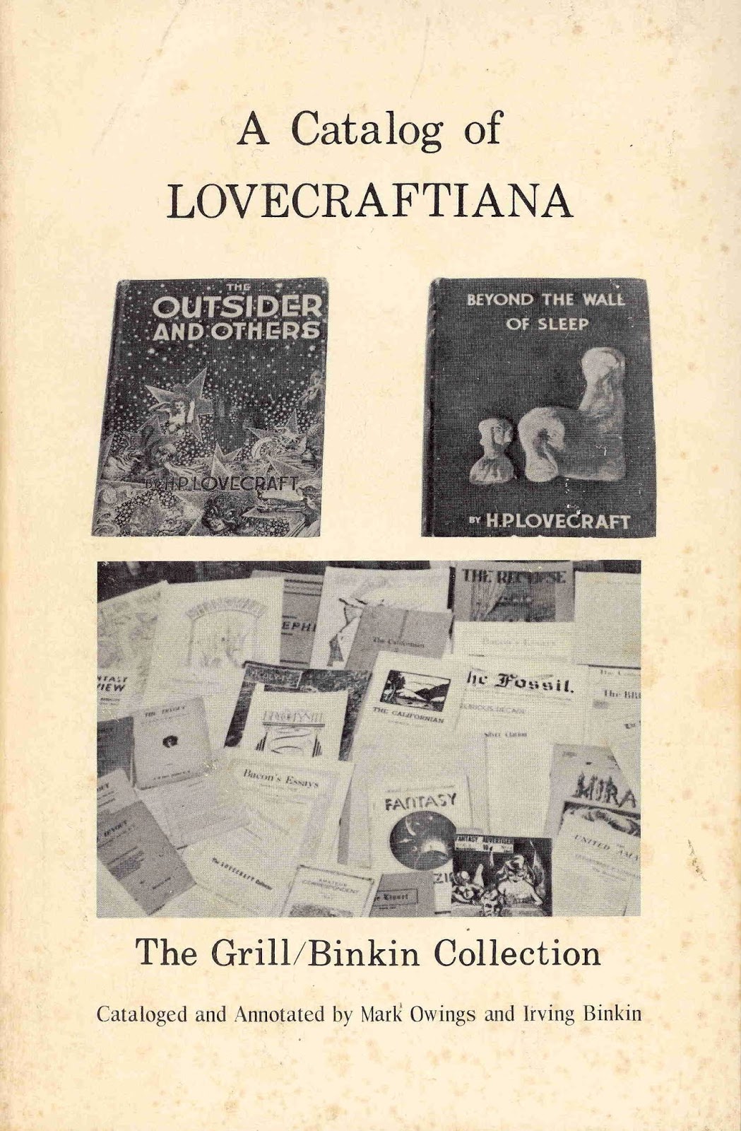H. P. Lovecraft - Thirteen plus One Pieces (Vol. Three)