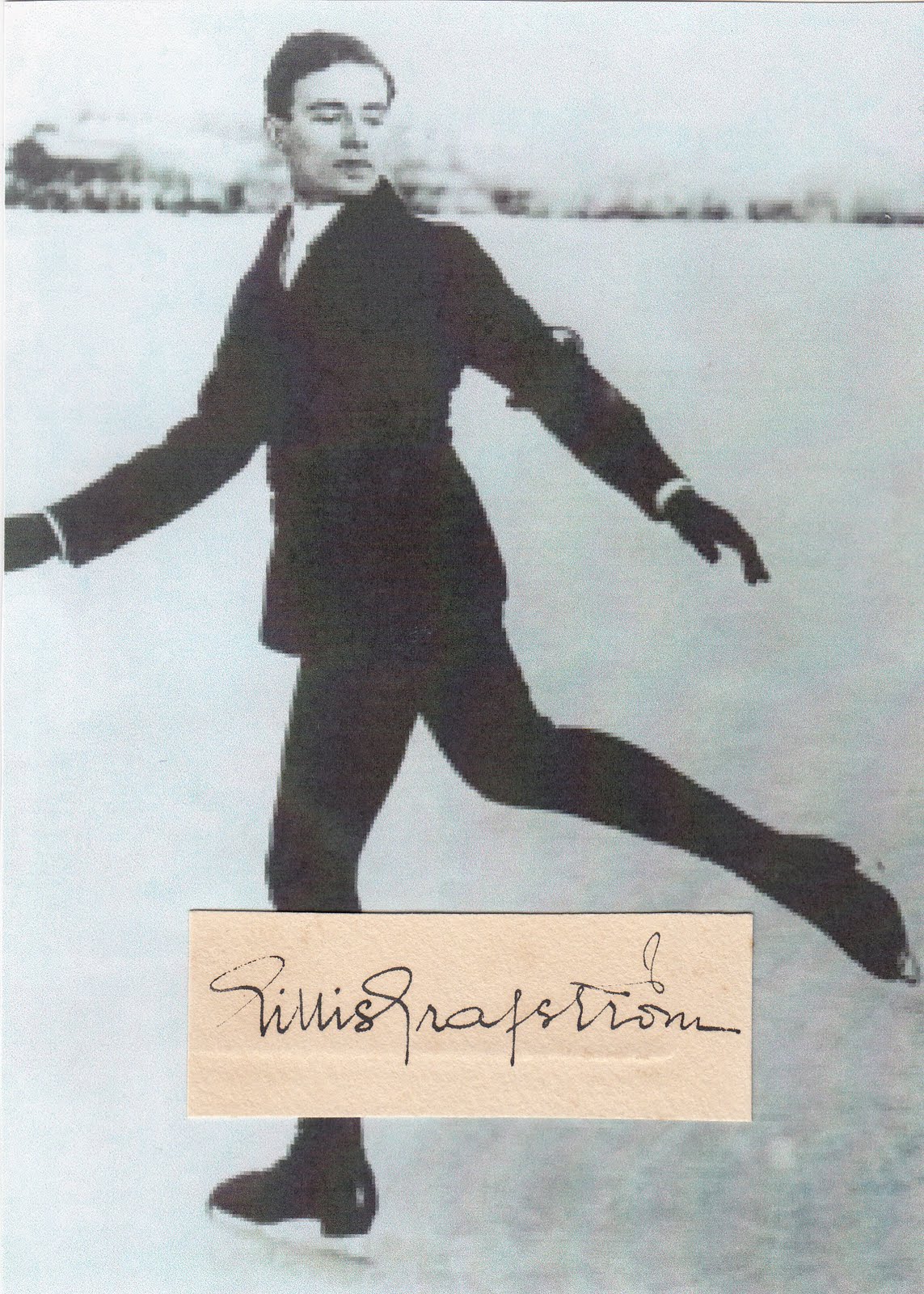 olympic winter games autographs St.Moritz 1928Gillis Grafstrøm