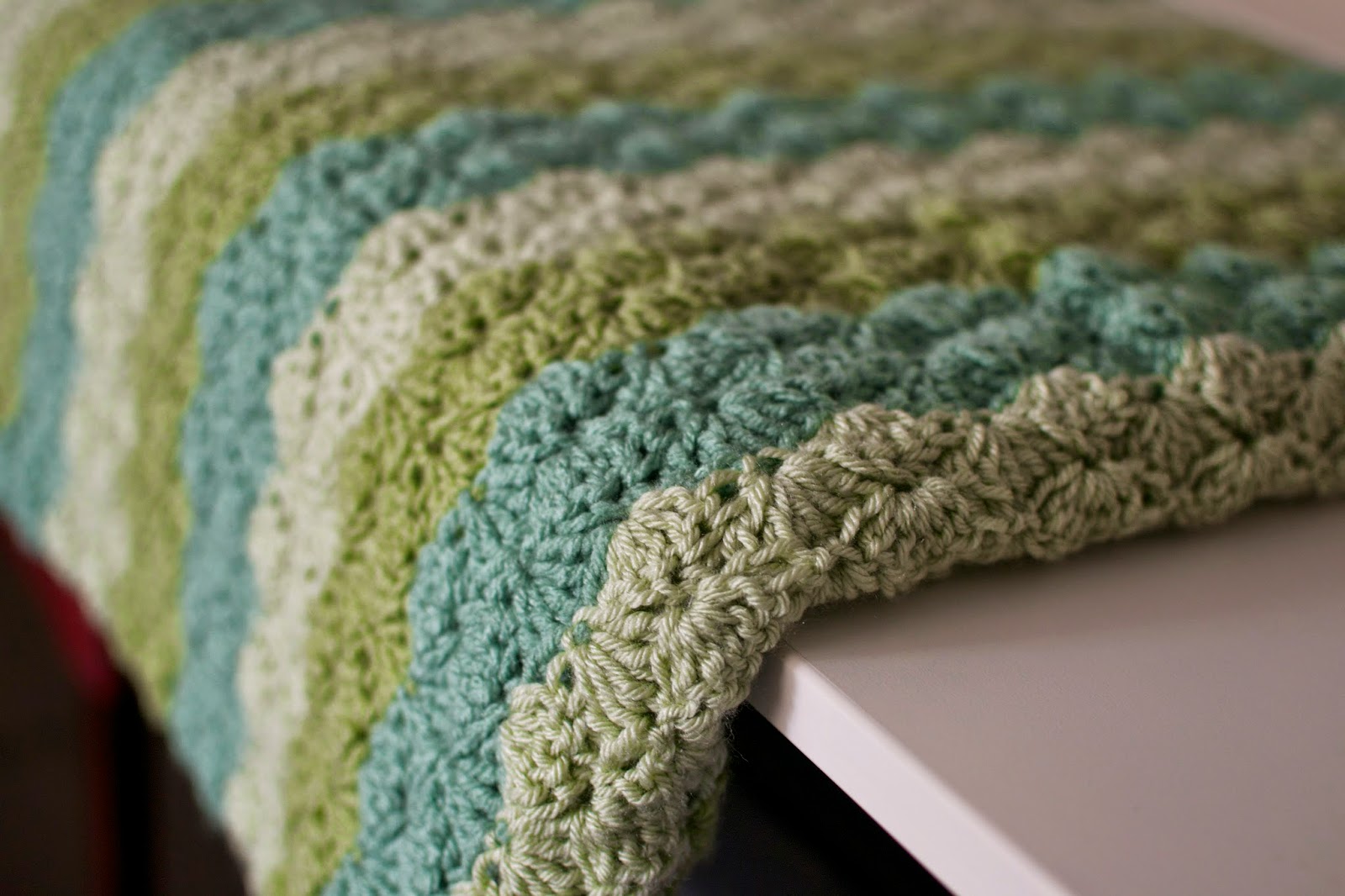 Waves of Green Addie's Blanket
