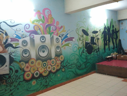 painting wall play primary playschool cartoon pre kindergarten nursery works artist