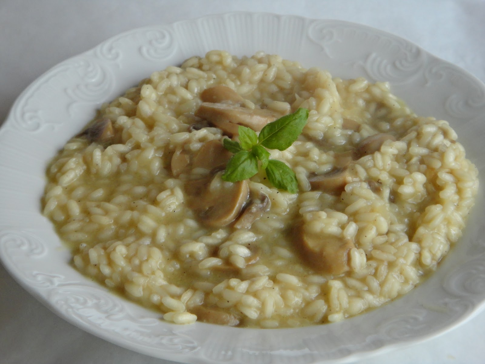RAPA TACHOS Risotto de cogumelos