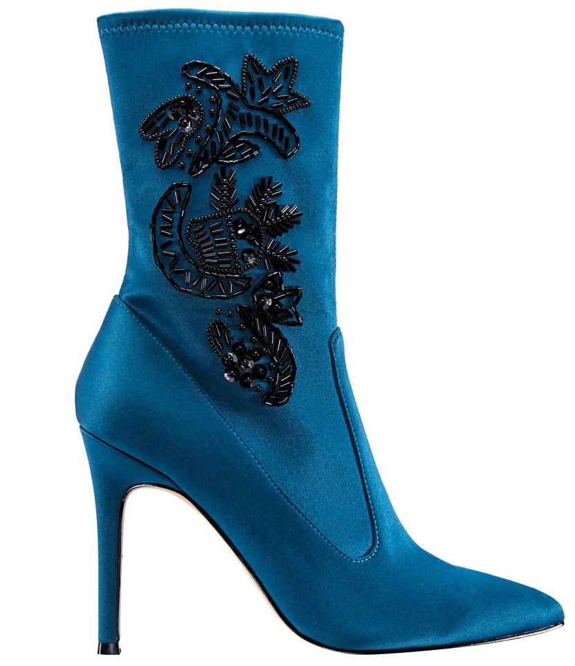 Shoe of the Day | Nina Shoes Dorella Satin Boots | SHOEOGRAPHY