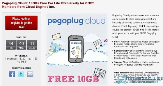 Pogoplug Cloud : 10 Go d'espace de stockage gratuits dans les nuages (offre limitée dans le temps)