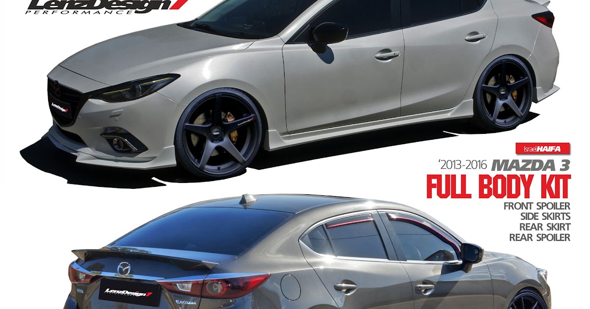 Lenzdesign Performance Custom Body Kit & Carbon Fiber Aero Parts Mazda 3 BM 20132016 Tuning