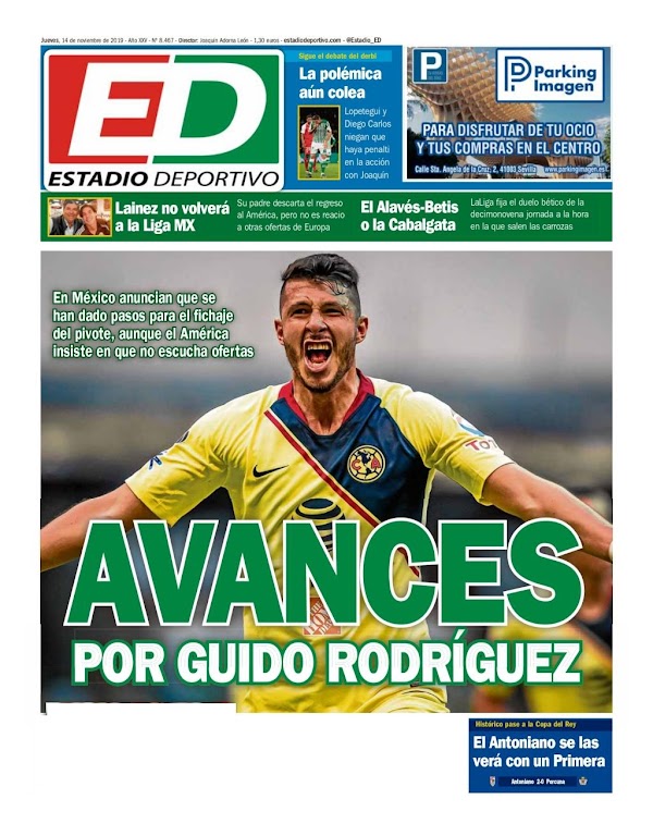 Betis, Estadio Deportivo: "Avances por Guido Rodríguez"