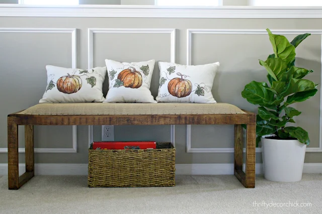 seasonal pillows out of table linens