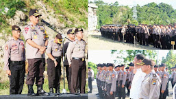 Lepas BKO Pam TPS, Kapolda Sulbar ; Personil Lakukan Koordinasi Linmas, TNI dan Komponen Pendukung
