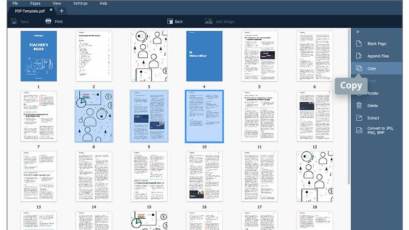 How to use the Movavi PDF Editor to add pages to PDF?