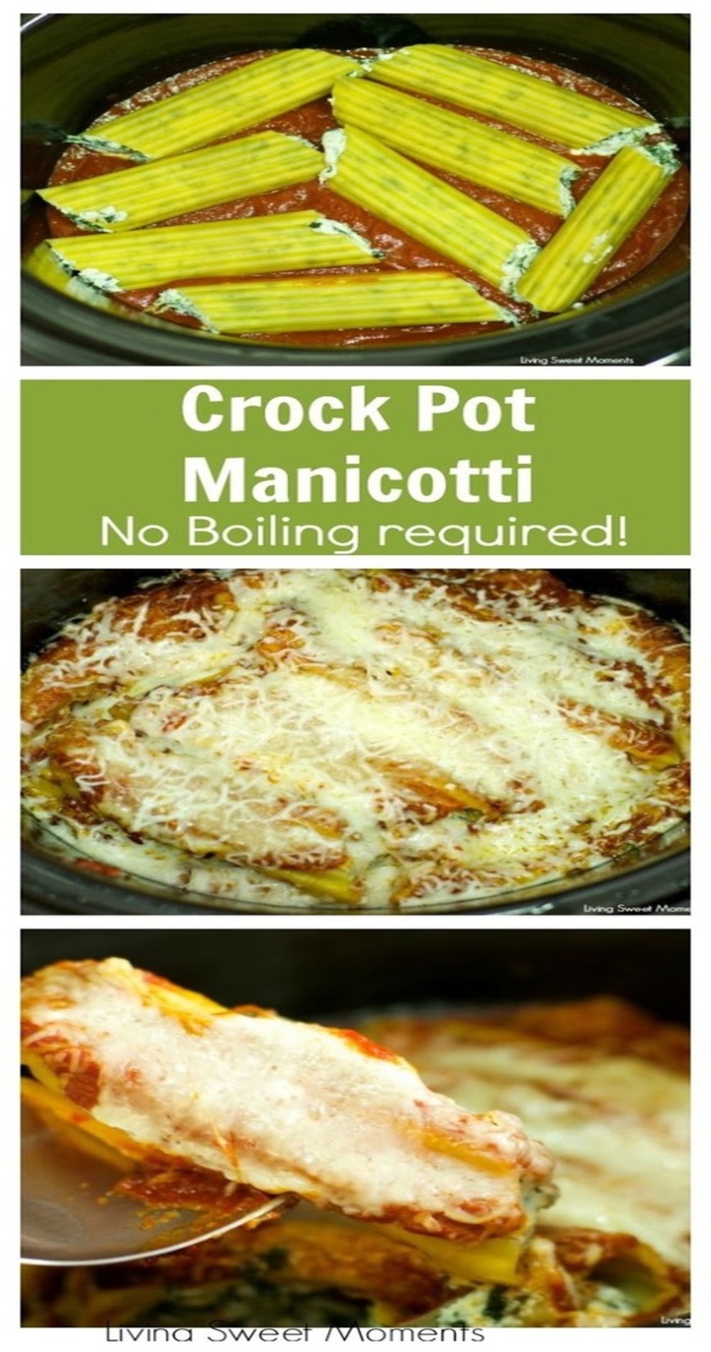 Crock Pot No Cook Manicotti
