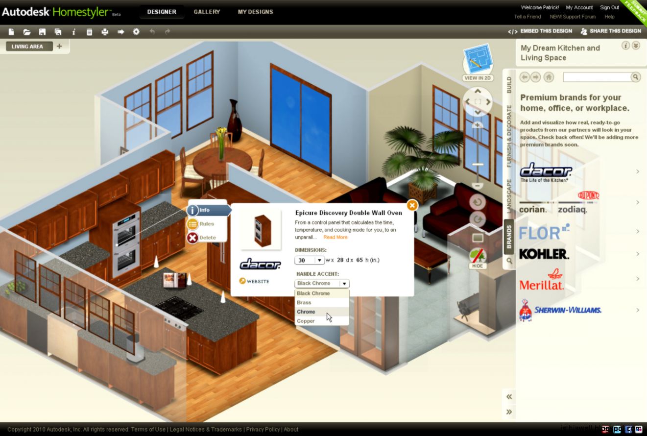 Online 3D Home Desig