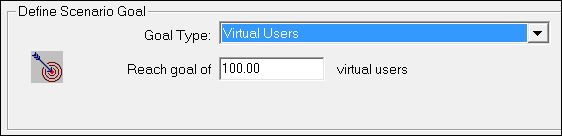 LoadRunner - Goal-Oriented Scenario - Virtual users