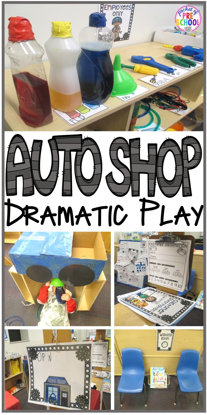 Auto Shop Dramatic Play Pocket Of Preschool