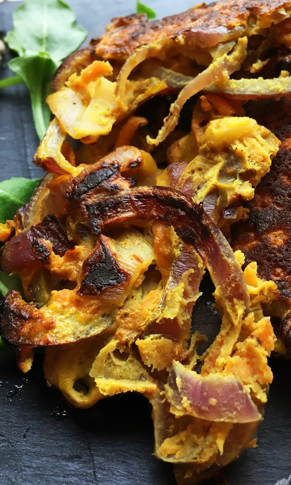 Red Onion and Carrot Bhajis