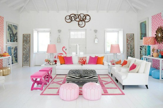flamingo art home