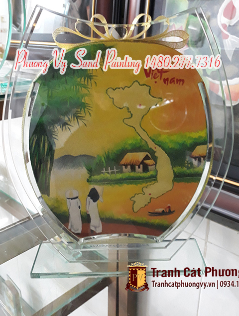Vietnamese souvenirs for foreigners - Sand painting Sand-painting-1%2B%25284%2529