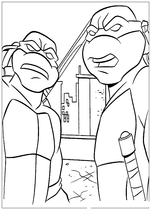 Krafty Kidz Center: Teenage Mutant Ninja Turtles Coloring Sheets