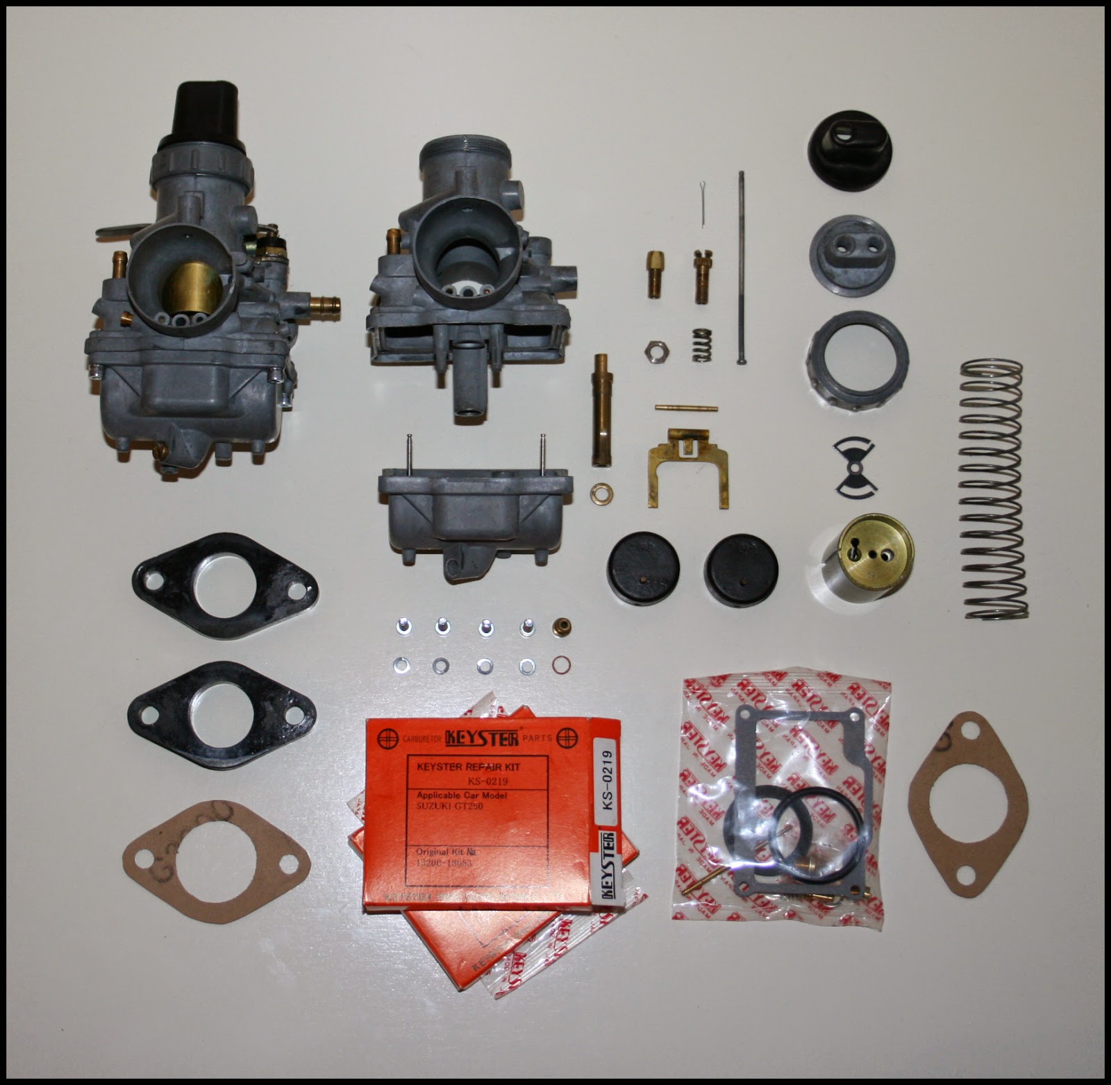 Marko's Mikuni VM26SH twin carburetors Suzuki T250J